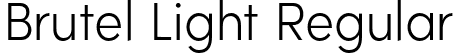 Brutel Light Regular font - Brutel-Light.otf