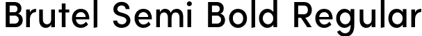 Brutel Semi Bold Regular font - Brutel-SemiBold.otf