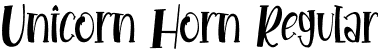 Unicorn Horn Regular font - Unicorn Horn.otf