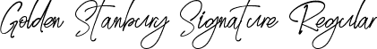 Golden Stanbury Signature Regular font - Golden Stanbury Signature.ttf