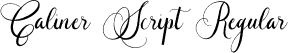 Caliner Script Regular font - Caliner Script.ttf