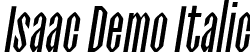 Isaac Demo Italic font - IsaacItalicDemo-GOrBZ.ttf