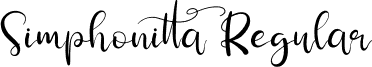 Simphonitta Regular font - Simphonitta.ttf