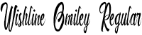 Wishline Omiley Regular font - Wishline Omiley.otf