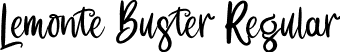 Lemonte Buster Regular font - Lemonte Buster.ttf