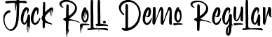 Jack Roll Demo Regular font - JackRollDemoRegular.ttf