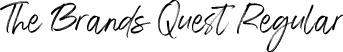 The Brands Quest Regular font - TheBrandsQuestRegular-z8gX1.ttf