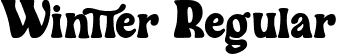 Wintter Regular font - WintterRegular-WyKWV.ttf