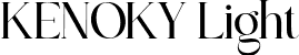 KENOKY Light font - KenokyLight-3zezL.ttf