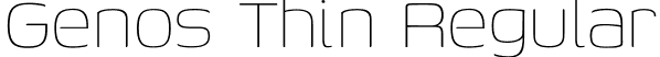 Genos Thin Regular font - Genos[wght].ttf