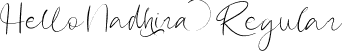 Hello Nadhira Regular font - Hello Nadhira.ttf