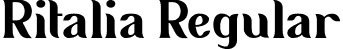 Ritalia Regular font - ritalia.ttf