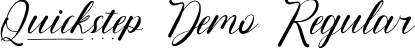 Quickstep Demo Regular font - QuickstepDemoRegular.ttf