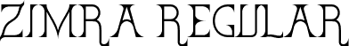 Zimra Regular font - Zimra-Regular.otf