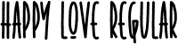 Happy Love Regular font - HappyLove.otf