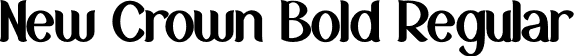 New Crown Bold Regular font - NewCrownBoldDemo-MVW5B.otf