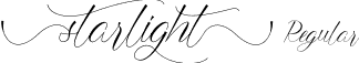 starlight Regular font - Starlight-BWaP3.ttf