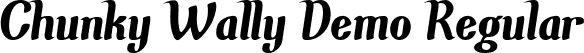 Chunky Wally Demo Regular font - chunky wally demo.ttf