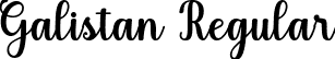 Galistan Regular font - galistan-jrrwb.ttf