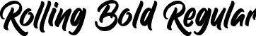 Rolling Bold Regular font - Rolling Bold Free Version.ttf