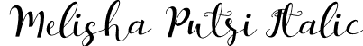 Melisha Putri Italic font - Melisha Putri Italic.otf