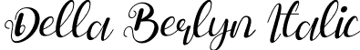 Della Berlyn Italic font - Della Berlyn Italic.ttf