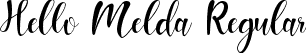 Hello Melda Regular font - HelloMelda-4B4j9.ttf