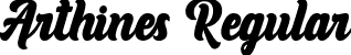 Arthines Regular font - Arthines-4BeXp.ttf