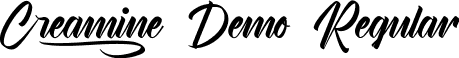 Creamine Demo Regular font - CreamineDemoRegular.ttf