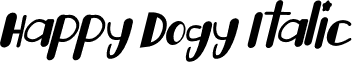 Happy Dogy Italic font - Happy Dogy Italic.otf