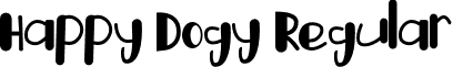 Happy Dogy Regular font - Happy Dogy.ttf