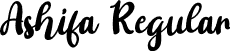 Ashifa Regular font - Ashifa.ttf