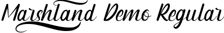 Marshland Demo Regular font - MarshlandDemoRegular.ttf