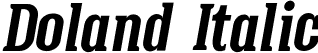 Doland Italic font - Doland-Italic.otf