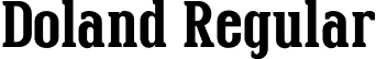 Doland Regular font - Doland-Regular.otf