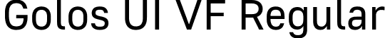 Golos UI VF Regular font - Golos UI_VF.ttf