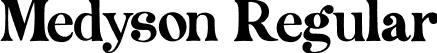 Medyson Regular font - Medyson.otf