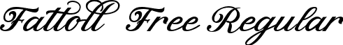 Fattoll Free Regular font - fattoll.ttf