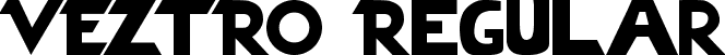 VEZTRO Regular font - VEZTRO.ttf