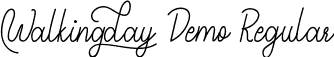 Walkingday Demo Regular font - WalkingdayDemoRegular.ttf