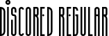 Discored Regular font - Discored.otf