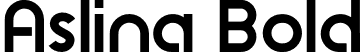 Aslina Bold font - AslinaBold-L3Aen.otf