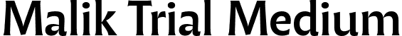 Malik Trial Medium font - MalikTrial-Medium.ttf