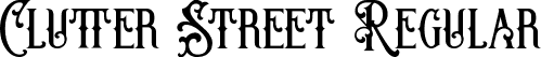 Clutter Street Regular font - Clutter Street.otf