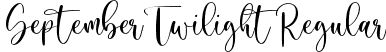 September Twilight Regular font - septembertwilight-mlv19.ttf