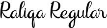 Raliqa Regular font - Raliqa.otf