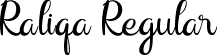 Raliqa Regular font - Raliqa.ttf