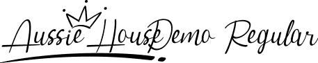 Aussie House Demo Regular font - AussieHouseDemoRegular.ttf