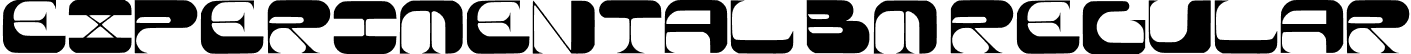 Experimental Bm Regular font - experimentalbm-regular.ttf