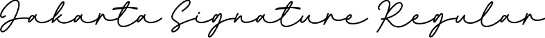 Jakarta Signature Regular font - JakartaSignature-OVLxo.otf